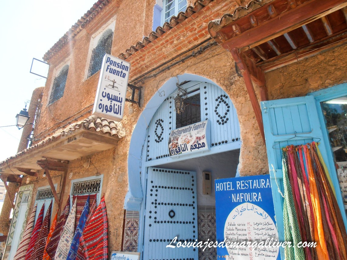 detalle de un alojamiento en Chefchaouen, Marruecos detalle de un alojamiento en Chefchaouen, Marruecos - Los viajes de Margalliver