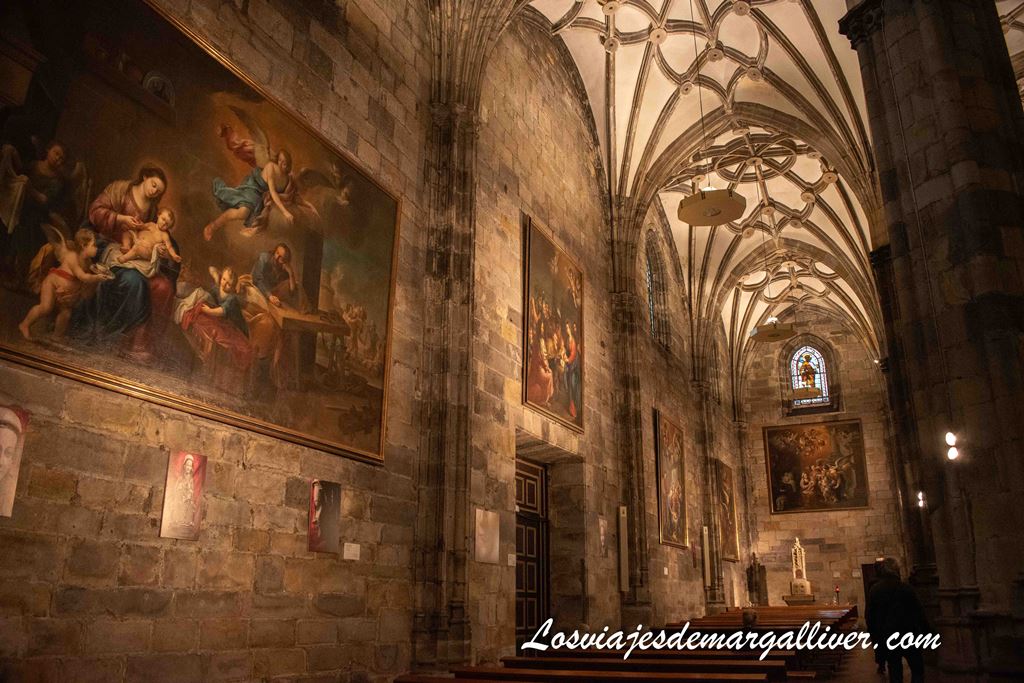 Detalle del interior de la basilica de Begoña en Bilbao Detalle del interior de la basilica de Begoña en Bilbao - Los viajes de Margalliver