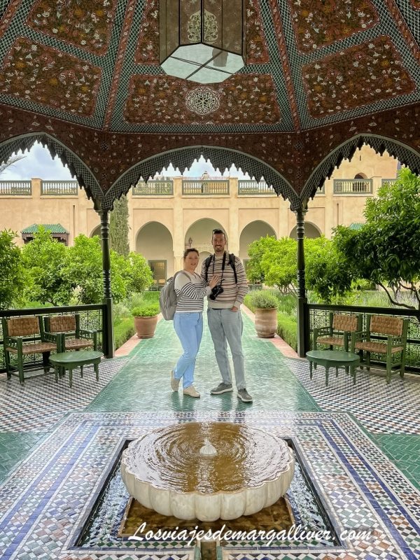 Equipo Margalliver en el Jardín Secreto de Marrakech Equipo Margalliver en el Jardín Secreto de Marrakech - Los viajes de Margalliver