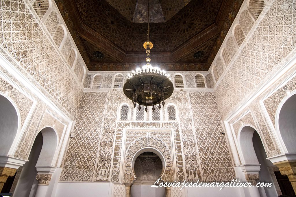 Sala espectacular la Madraza Ben Youssef Sala espectacular la Madraza Ben Youssef, en Marrakech - Los viajes de Margalliver