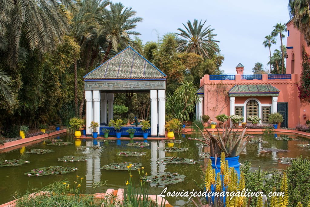 Estanque del Jardín Majorelle en Marrakech Estanque del Jardín Majorelle en Marrakech - Los viajes de Margalliver