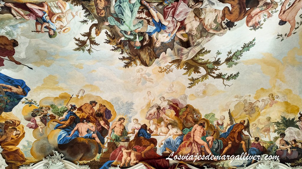 Fresco de la Residenz de Wurzburgo Fresco de la Residenz de Wurzburgo - Los viajes de Margalliver