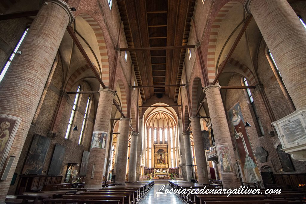 Interior de la iglesia de San Nicolás en Treviso Interior de la iglesia de San Nicolás en Treviso - Los viajes de Margalliver