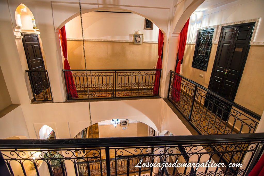 Primera planta del riad Mboja en Marrakech Primera planta del riad Mboja en Marrakech - Los viajes de Margalliver