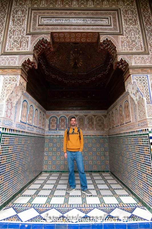 Kike en el Palacio de la Bahía de Marrakech Kike en el Palacio de la Bahía de Marrakech - Los viajes de Margalliver