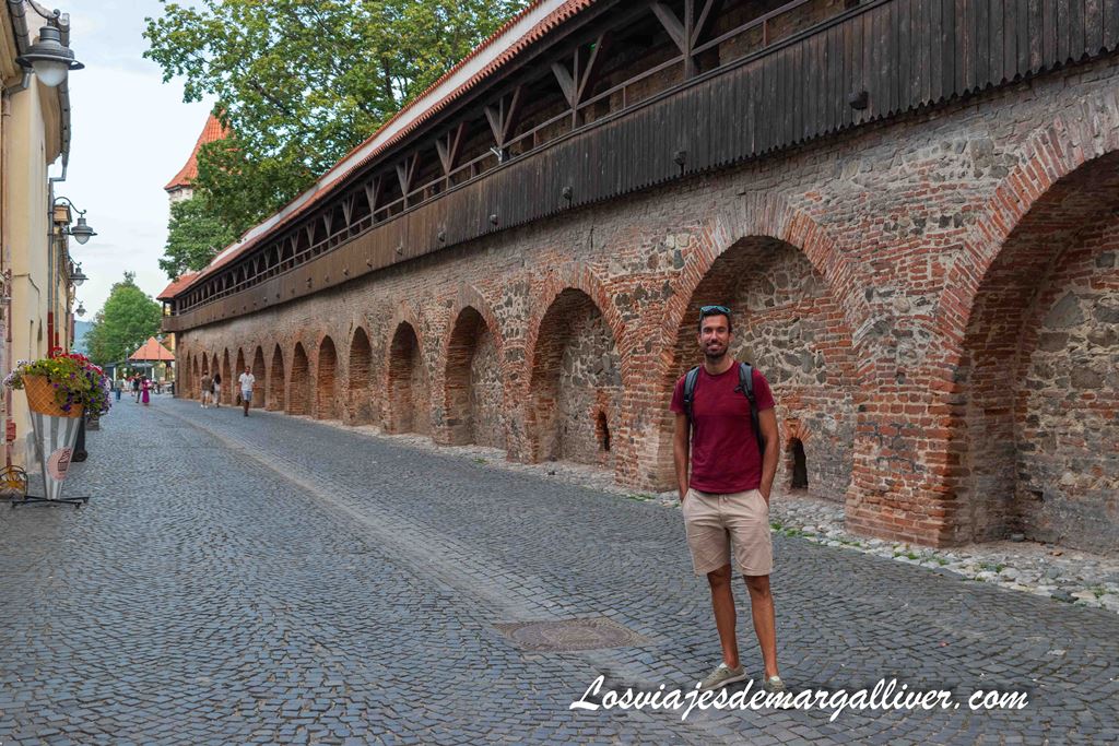 Kike en parte de la antigua muralla de Sibiu, en Rumanía Kike en parte de la antigua muralla de Sibiu, en Rumanía - Los viajes de Margalliver