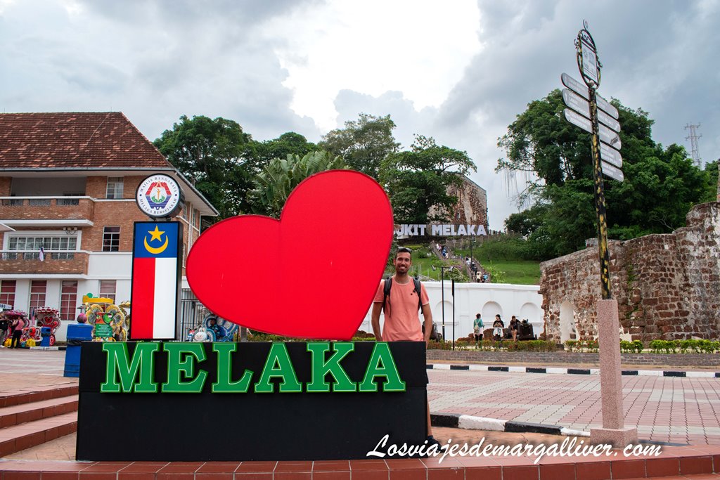 Letras de I Love Melaka en Malaca Letras de I Love Melaka en Malaca - Los viajes de Margalliver