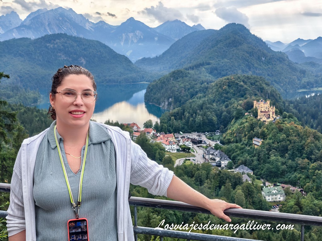 Margalliver en el Hohenschwangau Viewpoint en Alemania Margalliver en el Hohenschwangau Viewpoint en Alemania - Los viajes de Margalliver