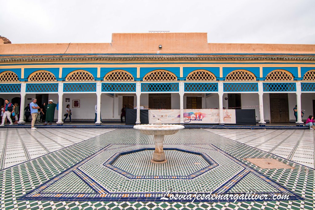 Patio de Honor en el Palacio de la Bahía de Marrakech Patio de Honor en el Palacio de la Bahía de Marrakech - Los viajes de Margalliver