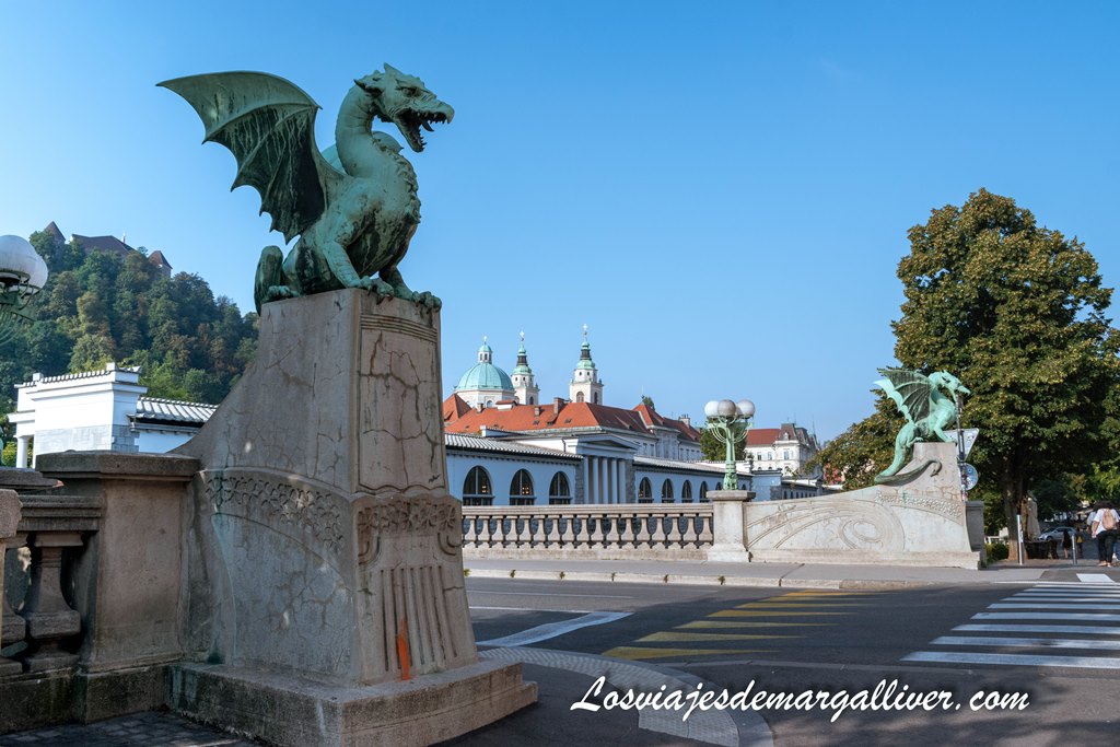 Puente de los dragones, un emblema de la ciudad de Ljubljana Puente de los dragones, un emblema de la ciudad de Ljubljana - Los viajes de Margalliver