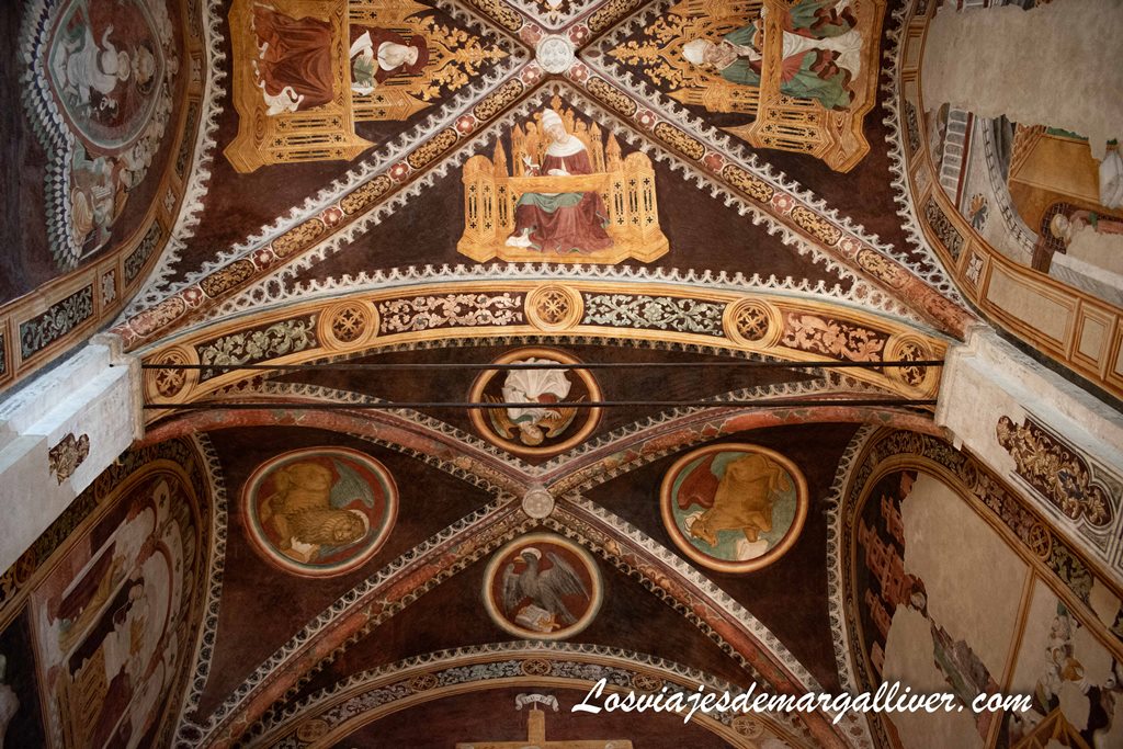 Espectacular techo de la Capilla de los inocentes en el complejo de Santa Catarina en Treviso Espectacular techo de la Capilla de los inocentes en el complejo de Santa Catarina en Treviso - Los viajes de Margalliver