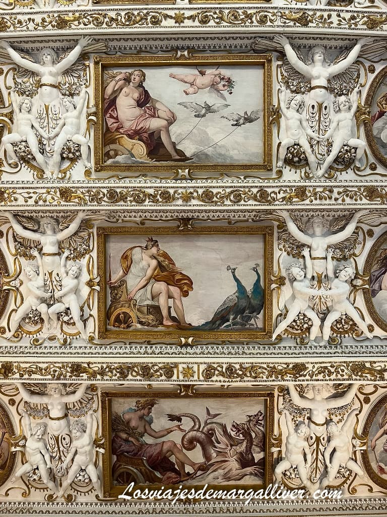 Techos de la Loggia Montalto en Villa Lante, Bagnaia, Viterbo Techos de la Loggia Montalto en Villa Lante, Bagnaia, Viterbo - Los viajes de Margalliver