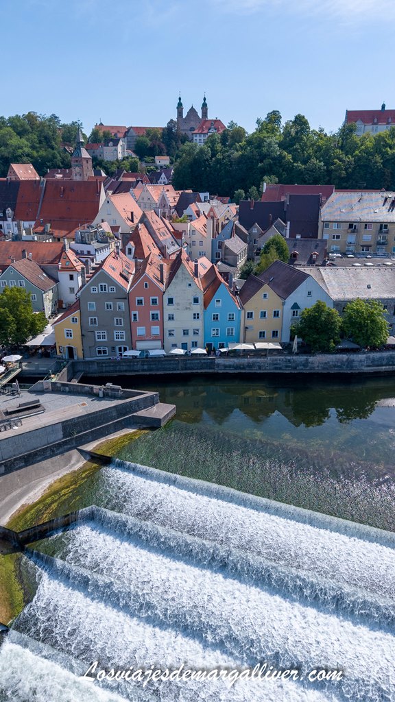 Vista aerea de Landsberg am Lech en Baviera Vista aerea de Landsberg am Lech en Baviera - Los viajes de Margalliver