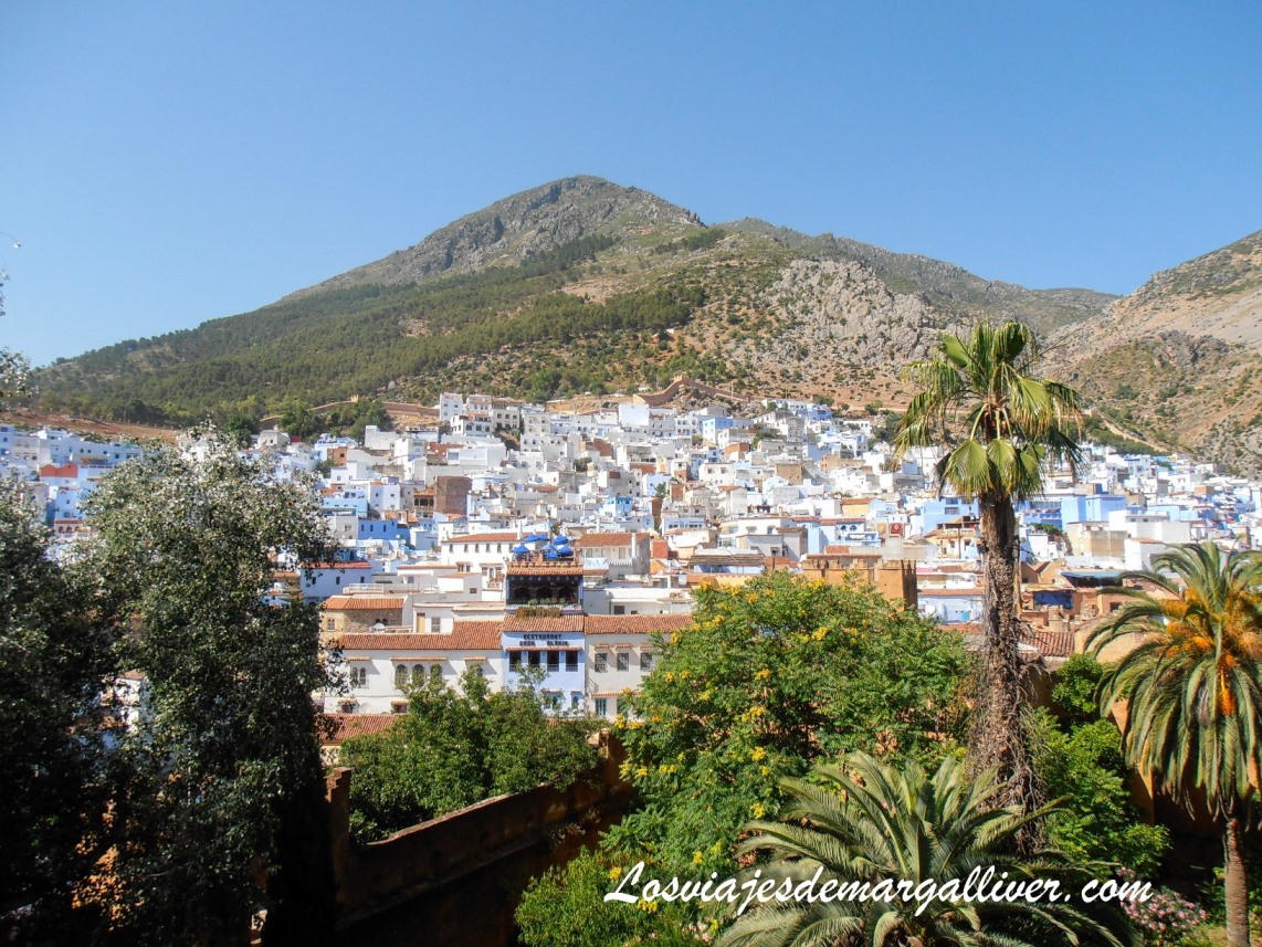 Vistas panorámicas de Chefchaouen desde la Kasbah Vistas panorámicas de Chefchaouen desde la Kasbah - Los viajes de Margalliver