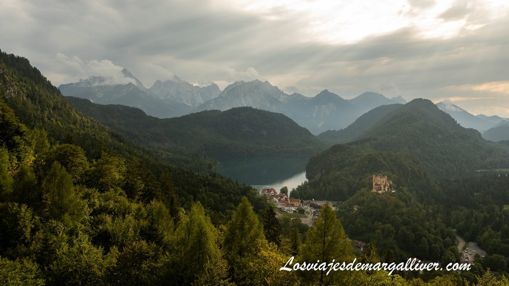 Vistas desde el Balcón del castillo de Neuschwanstein en Alemania Vistas desde el Balcón del castillo de Neuschwanstein en Alemania - Los viajes de Margalliver