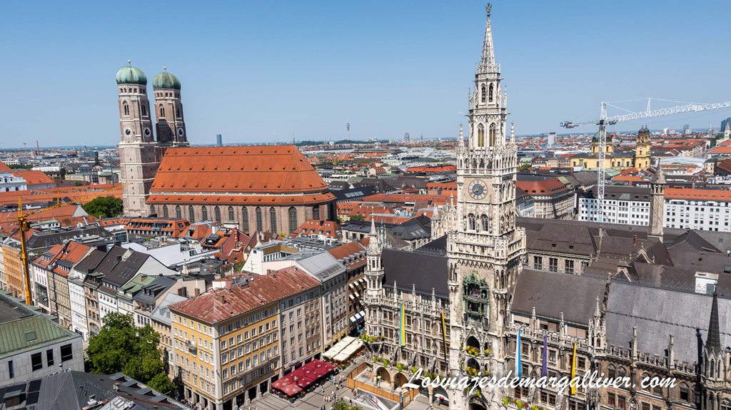 Vistas desde la torre de San Pedro en Munich Vistas desde la torre de San Pedro en Munich - Los viajes de Margalliver