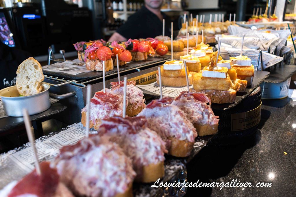 Famosos pintxos de Bilbao, qué comer en Bilbao Famosos pintxos de Bilbao, qué comer en Bilbao - Los viajes de Margalliver