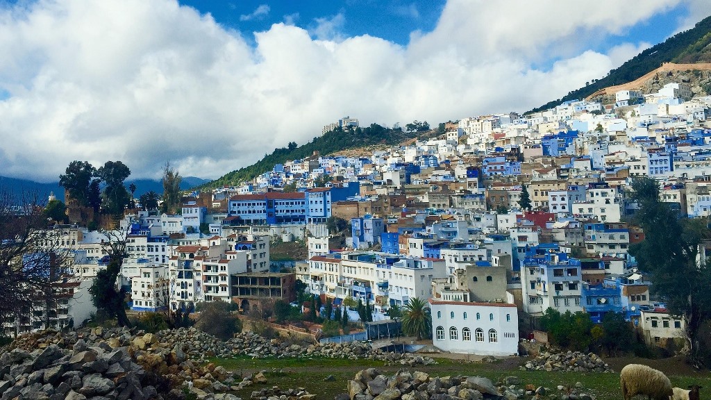 Mirador de la mezquita española en Chefchaouen, Marruecos Mirador de la mezquita española en Chefchaouen, Marruecos - Los viajes de Margalliver